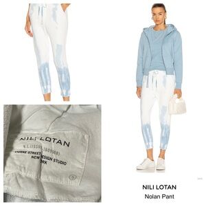 Nili Lotan NEW! Cloud Tie-Dye Ankle Pants
